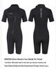 OUZO 3mm Super Elastic Short Sleeve Wetsuit - Warm, Thickened One-Piece for Cold Water Surfing, Swimming & Diving