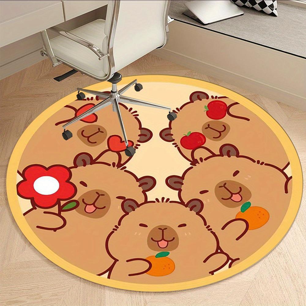 Butterflies And Flowers Painting Fashion Rug Nonslip Carpet Office Chair Mat Design For Office Decor Home Living Room Bedroom Giftt1