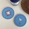 Premium Sense Niche Blue Bird Ceramic Coaster, Free Suction Coaster Like A Bird