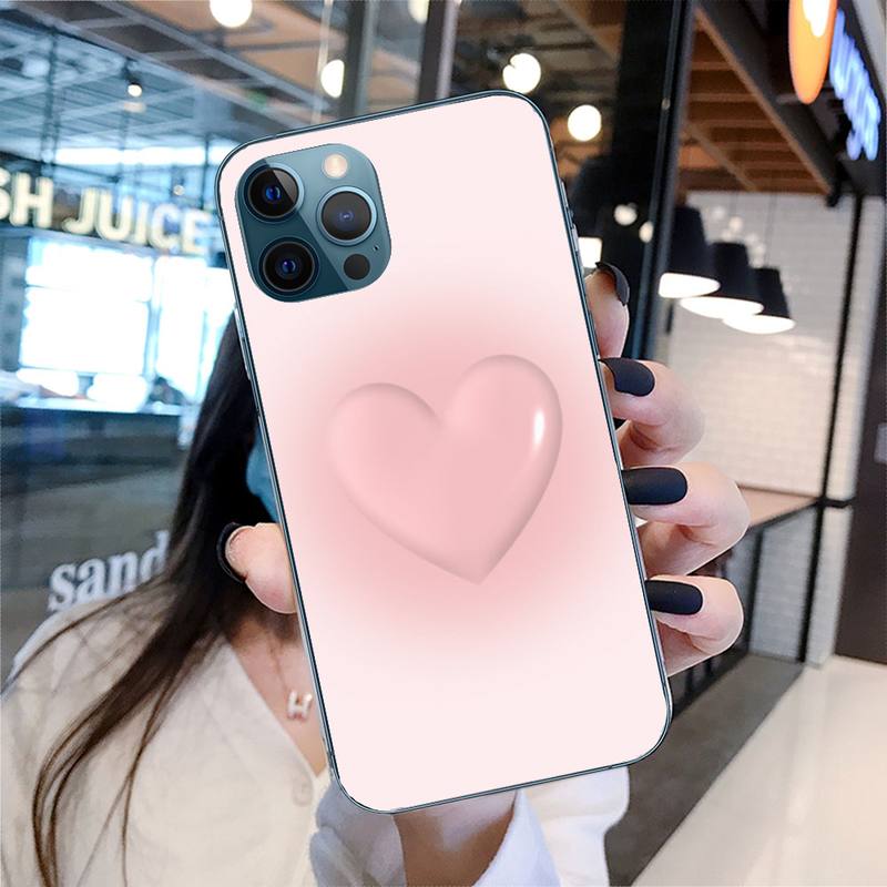 Heart Shape Phone Case For Iphone 11 12 13 Pro Max 5s 6s 7 8 Plus X Xr Xs Max Se 2020 13 Mini Case Cover