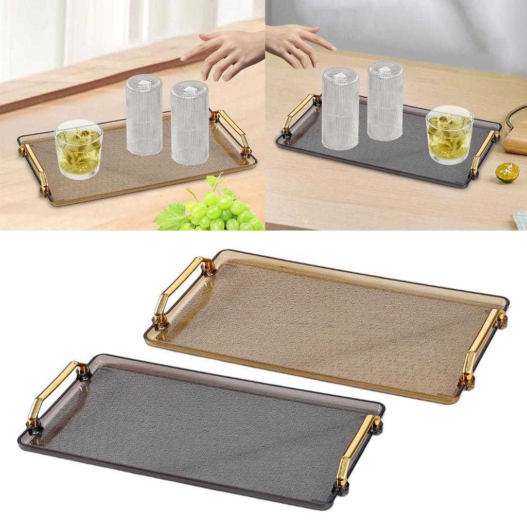 Vanity Tray Dish Serving Tray Storage Organizer Plate for Living Room Guest Room