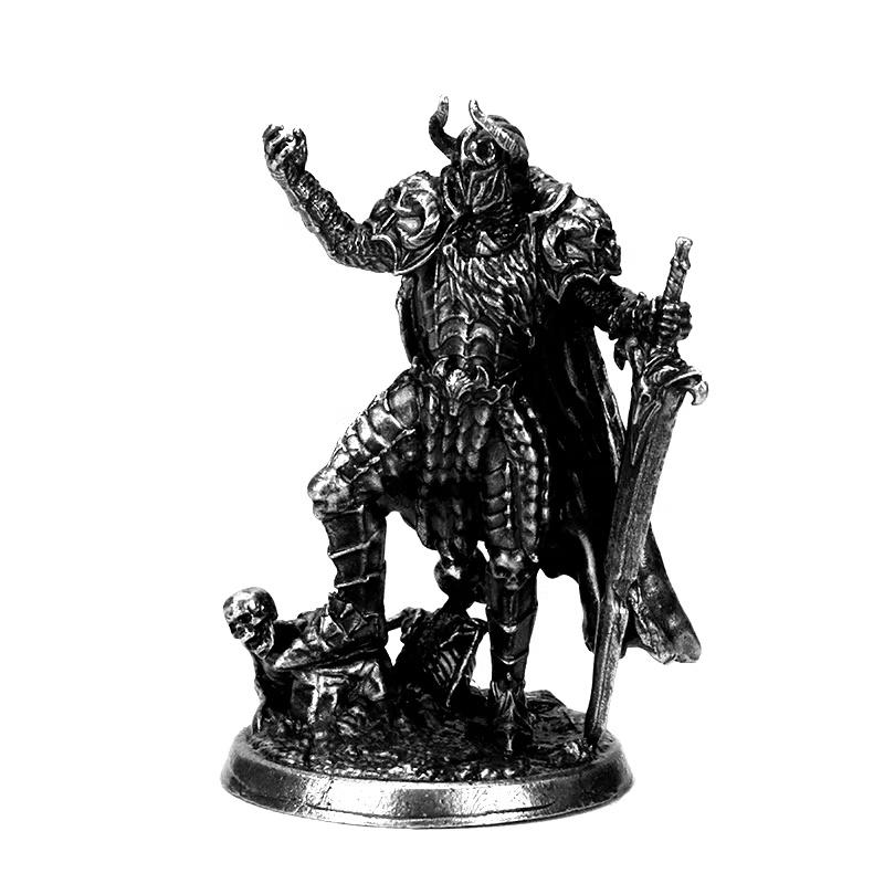 Fantasy RPG Metal Miniatures Holy Light Heroes Vs Shadow Undead Paintable Tabletop Game Figures War Chess Model Tabletop Game