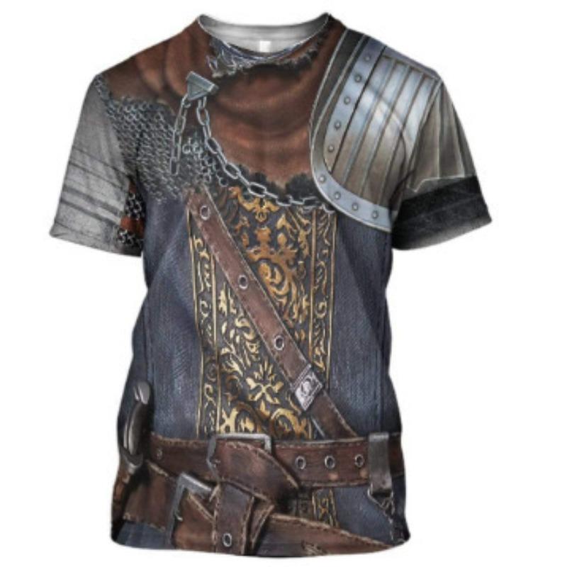 Male Historical Figure's 3D Personalized Printed Clothing Short Sleeved 3D T-shirt