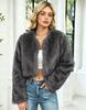 Autumn and winter women's clothing artificial fur jacket European and American street style short cardigan plush top spot