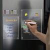 Číra magnetická tabuľa na mazanie, akrylový magnetický kalendár, biely tabuľový magnet na chladničku, plánovač, opakovane použiteľná tabuľa na poznámky a oznámenia
