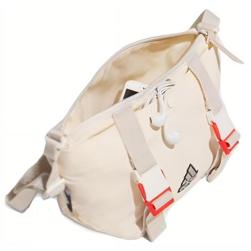 adidas Polyamide Shoulder Bag, Crossbody Bag Regular Unisex White Orange Adidas IA5260