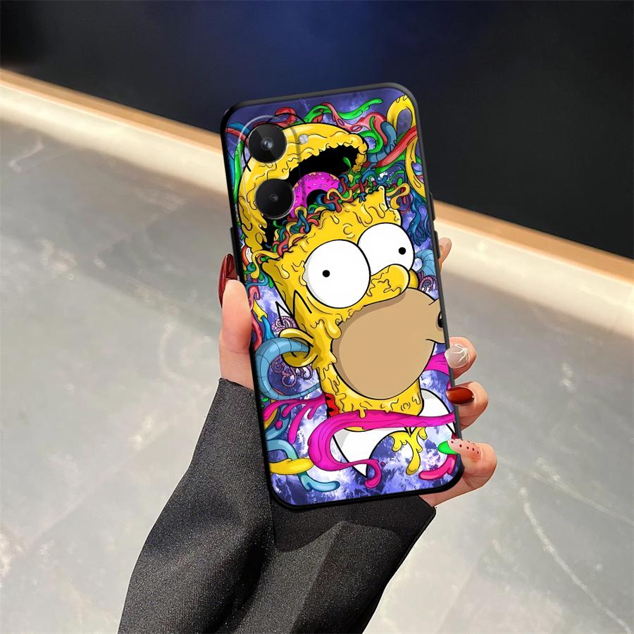 The S-simpsons Cartoon Phone Cover Case for Realme GT Master Neo2 12 14 C15 C12 P3 Ultra C21 Nazro 50 50i 11 Pro C25 C33 C35 C53