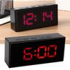 Mirrored Digital Alarm Clock Smart Light Sensing LED Display Digital Smart Clock with Two Display Mode Snooze Function