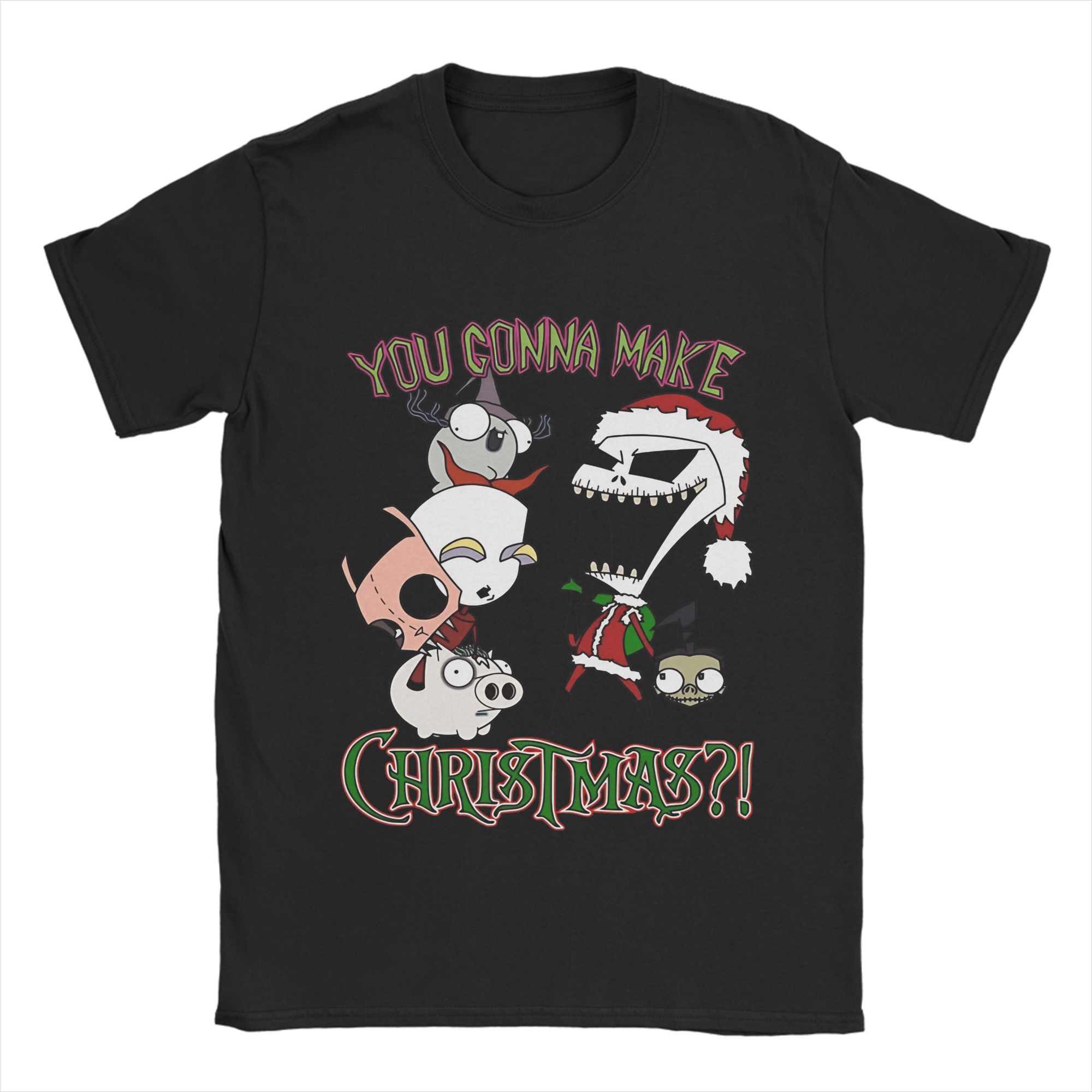 

Hipster Invaders Zims T-Shirts Men Crewneck Pure Cotton T Shirt Short Sleeve Tees Printed Clothes 5XL різнокольоровий