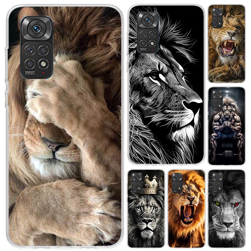 Lion Alpha Male Cub King Phone Case for Xiaomi Redmi Note 15 14 14S 13 12S 12 Pro 11S 11 Plus 11T 11E 10S Soft Funda Print Shell