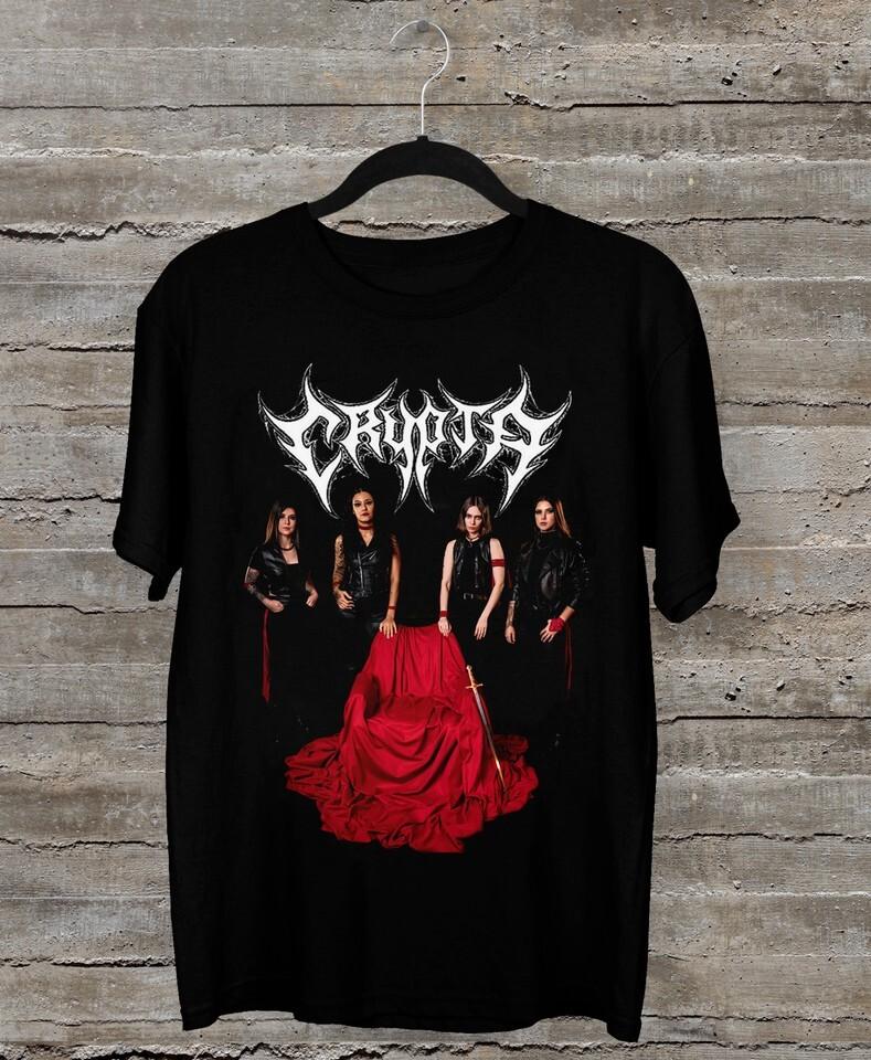 NEW Crypta Band 2024 Short Sleeve For Men Women Black All Size Shirt VC20 L