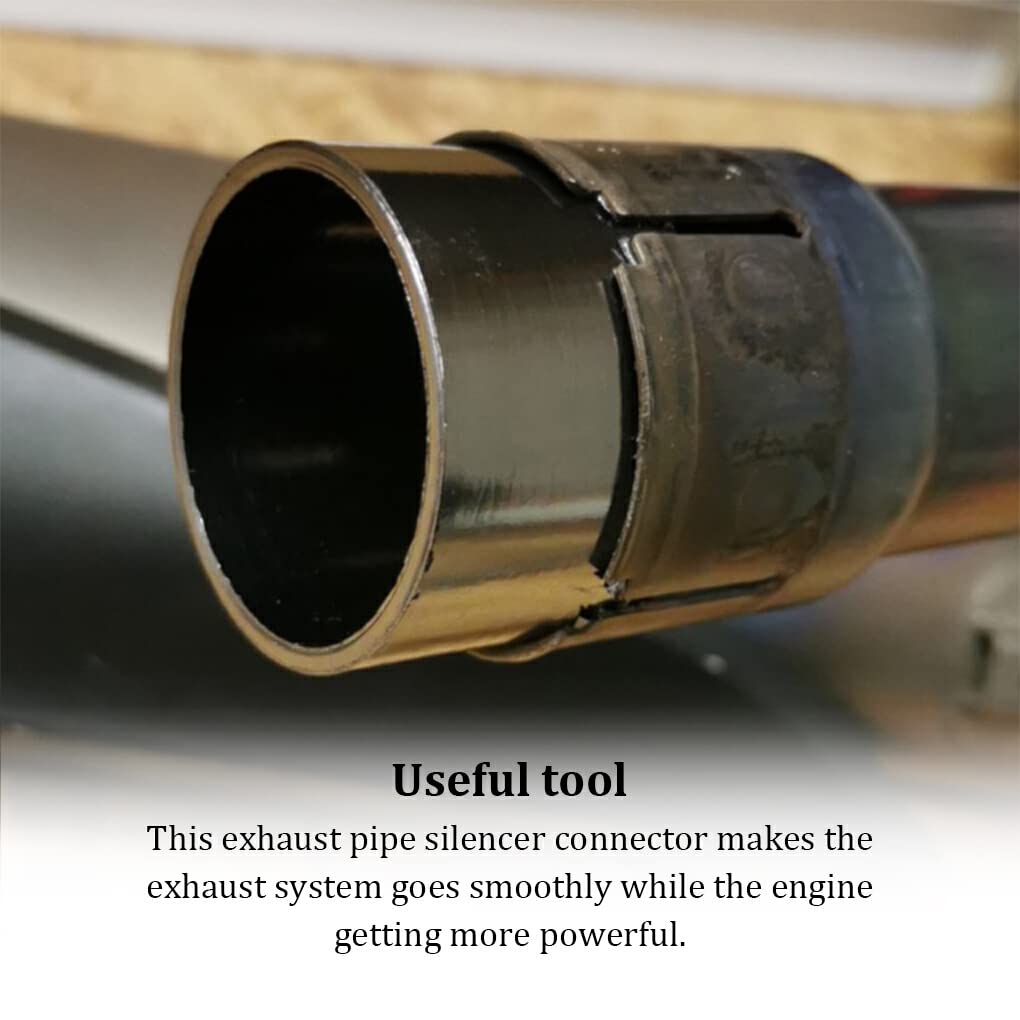 DOSJJIASL Motorcycle Exhaust Muffler Connector Motorcycle Silencer Modification, 28.7*34.5*35mm