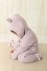 Bear Ear Knit Coverall JBNO245048 Baby LAV 50 [Jamie Kay]