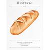 Kitchen Food Bread Croissant French Bakery Recipes Art Poster Canvas Painting Wall Prints Picture for Living Room Home Decor