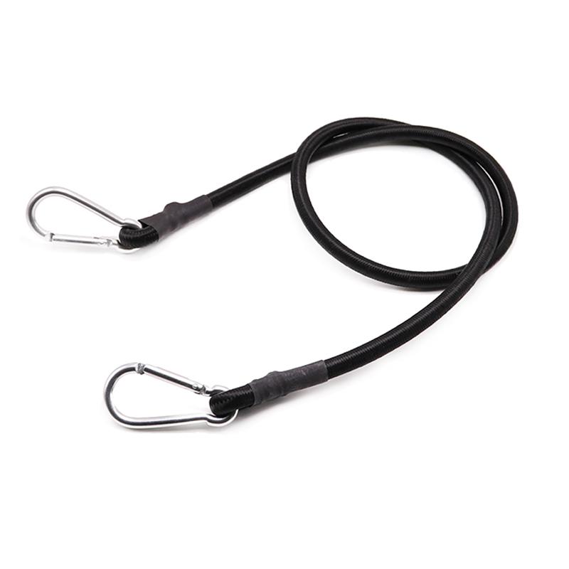 100cm 10mm Durchmesser Elastisches Seil Bungee-Seile Gummi Stark Stoßdämpfend Bungee-Seil Zurrgurt mit Karabinerhaken