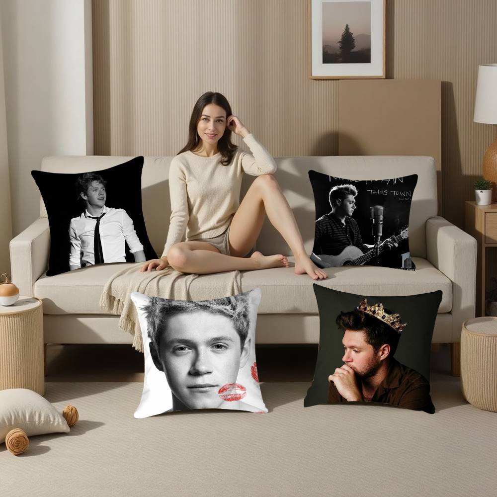 Singer Pillow Case Sofa Living Room Bedroom Double-Sided Printing N-Niall Horan Square Cushion Nap Time Pillow Case
