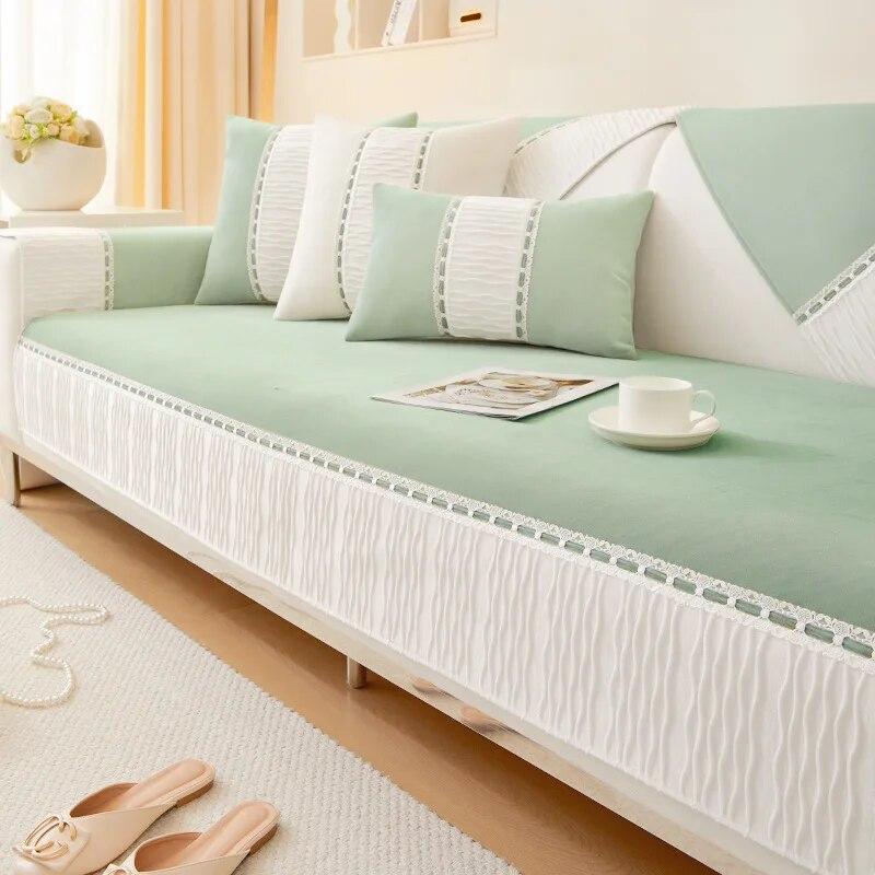 

Французский голландский бархатный чехол для дивана для гостиной, диванная подушка, коврик, защитные чехлы для дивана, мягкий утолщенный стул, диван, полотенце, домашний декор 70x70cm 1pcs