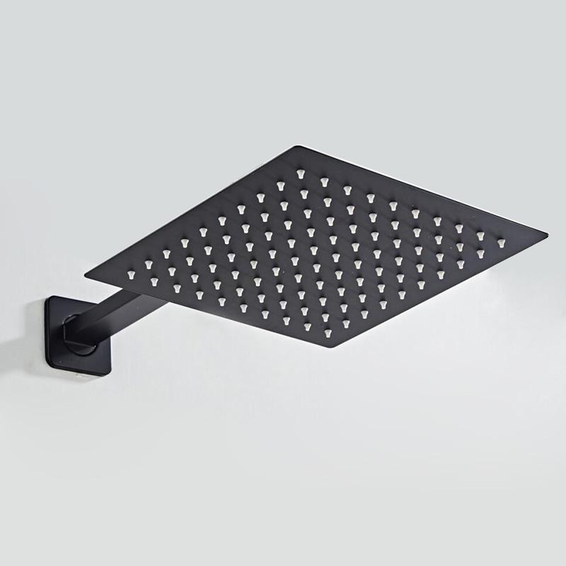 Free Shipping 16 Inch Bathroom Rain Shower Head Stainless Steel Rain Shower Head  With 35cm Shower Arm Rain Shower