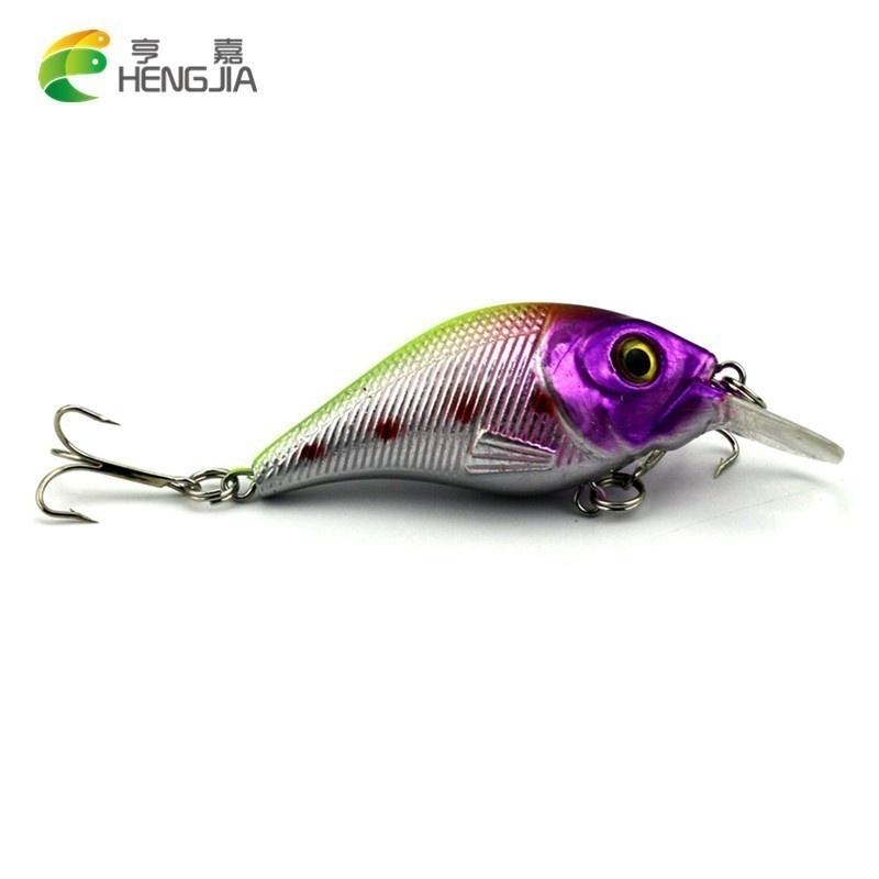 6pcs HENGJIA Crankbait with Rattles 7.5cm 12g Quality Plastic Fishing Bait Bass Pike Jerkbait 6pcs