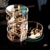 Case Multilayer Jewelry Box Ring Holder Storage Case Rotate Jewelry Boxes Ring Box Earring Storage