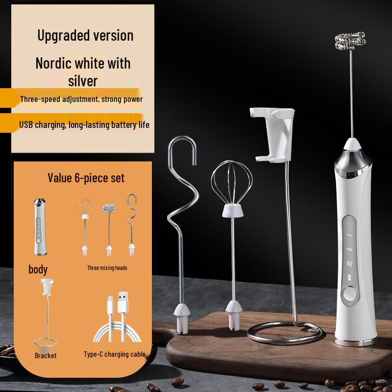 Electric Handheld Milk Frother & Mixer