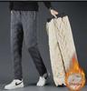 Men’s Windproof Plus Velvet Winter Pants: Thick, Warm, and Trendy.