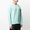 STONE ISLAND Ss21 Micro Logo Crewneck Sweatshirt Men Sweatshirt Blue 741563051-V0044