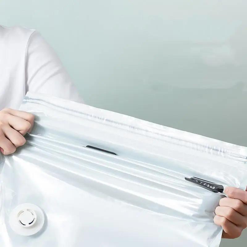 No Need Pump Vacuum Bags Large Plastic Storage Bags for Storing Clothes Blankets Compression Empty Bag Covers Travel Accessories