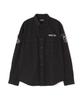 Avirex Basic Fatigue Long Sleeve Size Shirt, Men's, M, 010, Black, 783-4920001