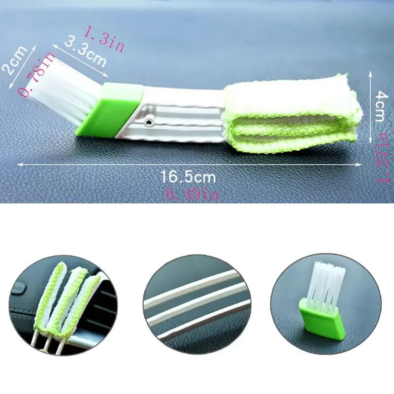 Car Air Conditioner Vent Brush Microfibre Car Grille Cleaner Auto Detailing Blinds Duster Car Cleaning Brush Interior Accessorie