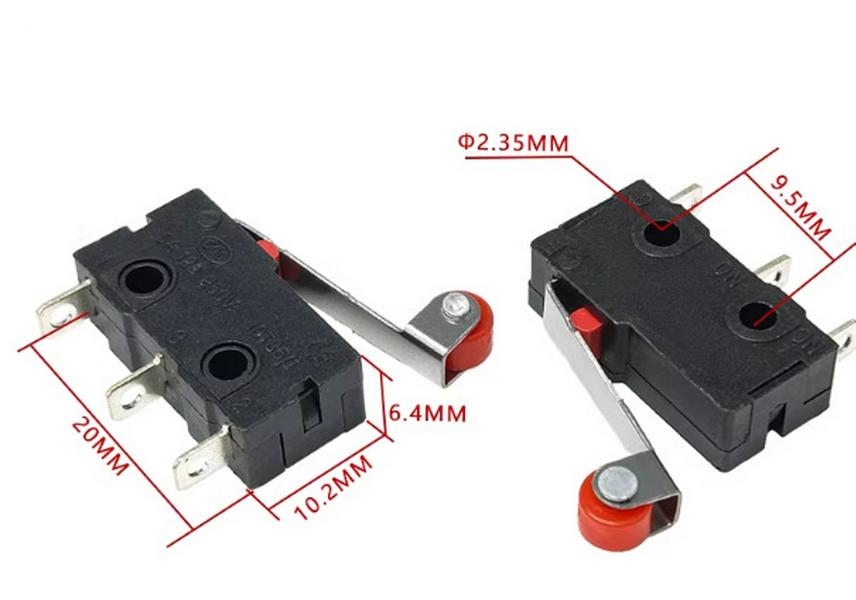 KW12 Mikro-Stativ Kippschalter, 5A/250V, KW11-3Z, Reiseendschalter