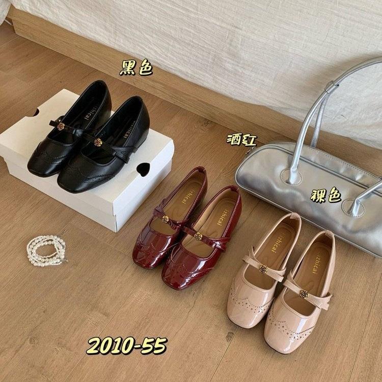Camellia Mary Jane shoes women's spring and autumn new versatile temperament with skirt single shoes