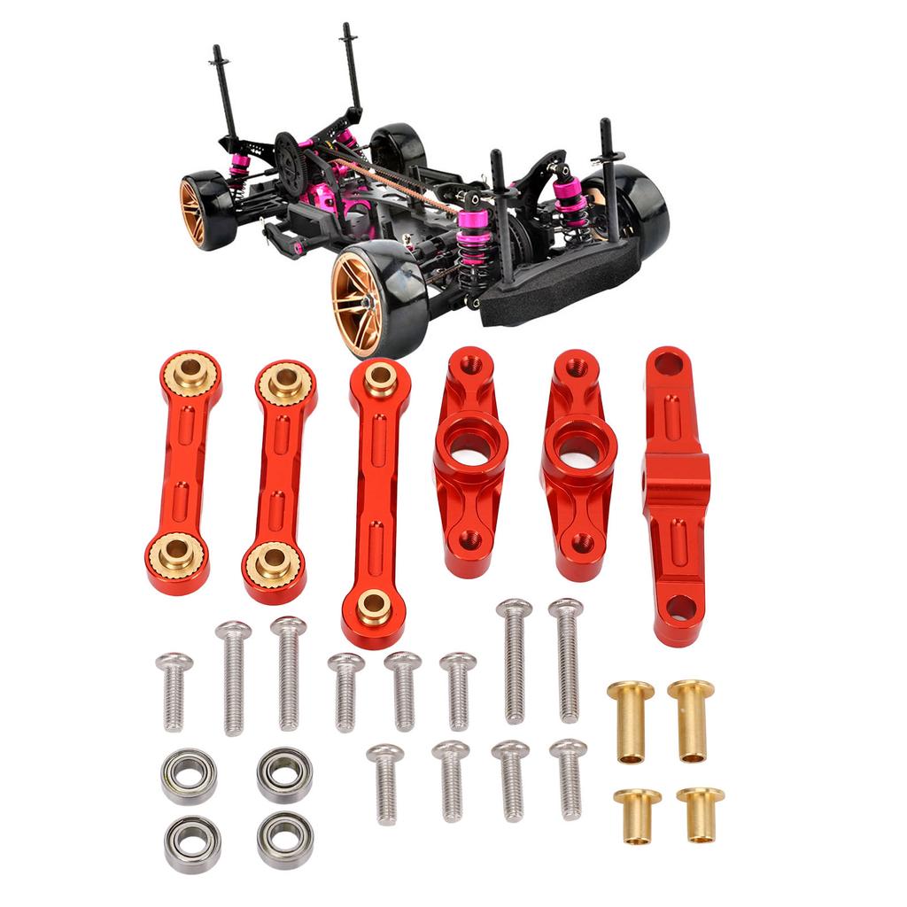 RC Car Steering Tie Rod Alloy Enhanced Performance Steering Assembly Upgrade Parts for TT02 RC Car