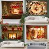 Amazon Christmas Printed Tapestry Christmas Tree Backdrop Holiday Party Tapestry Cloth