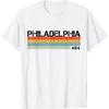 Philadelphia 80er Jahre Vintage Retro Streifen T-Shirt