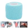 Selbsthaftende Bandage Atmungsaktiv Elastisch Baumwolle Klebeband Rollen für Handgelenk KnöchelBlau
