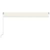 Manual Retractable Awning 500x300 Cm Cream