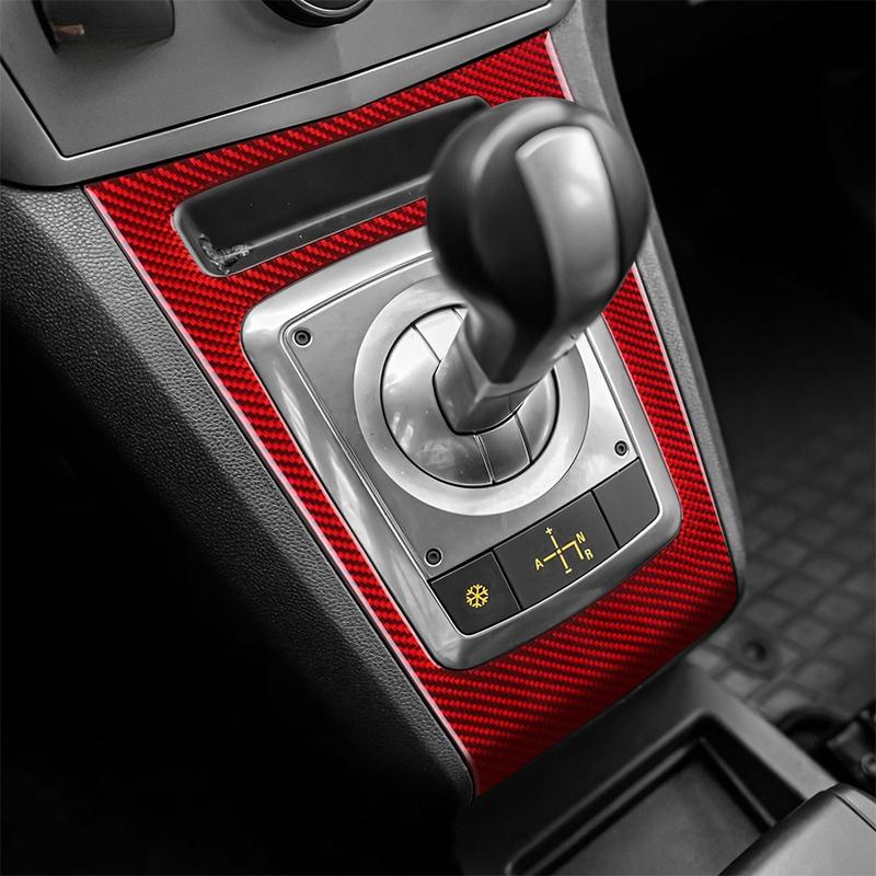 Fibra de carbono para Opel Zafira 2004-2010, panel de cambio de marchas, decoración interior resistente a los arañazos, accesorios protectores.