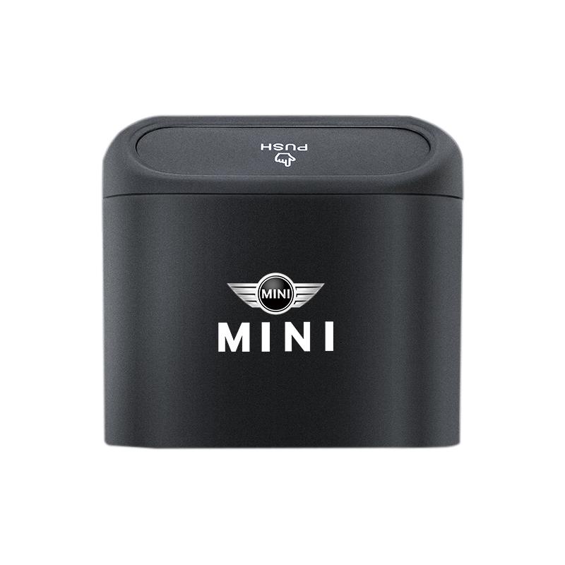 Tragbarer Auto-Mülleimer Auto-Logo Kleinkram-Aufbewahrungsbox Für MINI One Cooper JCW Countryman Clubman Cabrio Paceman Coupe Radkappe