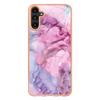 For Samsung Galaxy A56 5G TPU Case Marble Pattern 2.0mm Electroplating Phone Back Cover