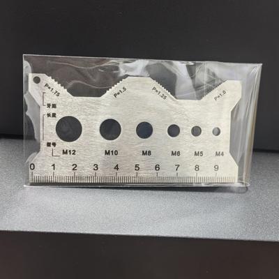 Multifunctional Stainless Steel Double Side Pitches Measurement Tool For Mechanical Industrial Engineering And Assembly