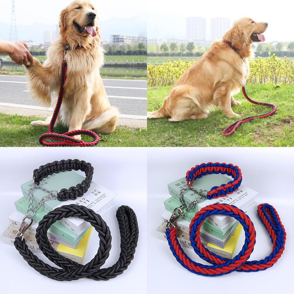 Pet Dog Leash Nylon Heavy Duty Nonextendable For Large Dogs