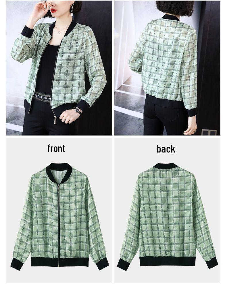 Women's Retro Printed Baseball Jacket - Trendy Short Coat for Spring, Autumn & Winter