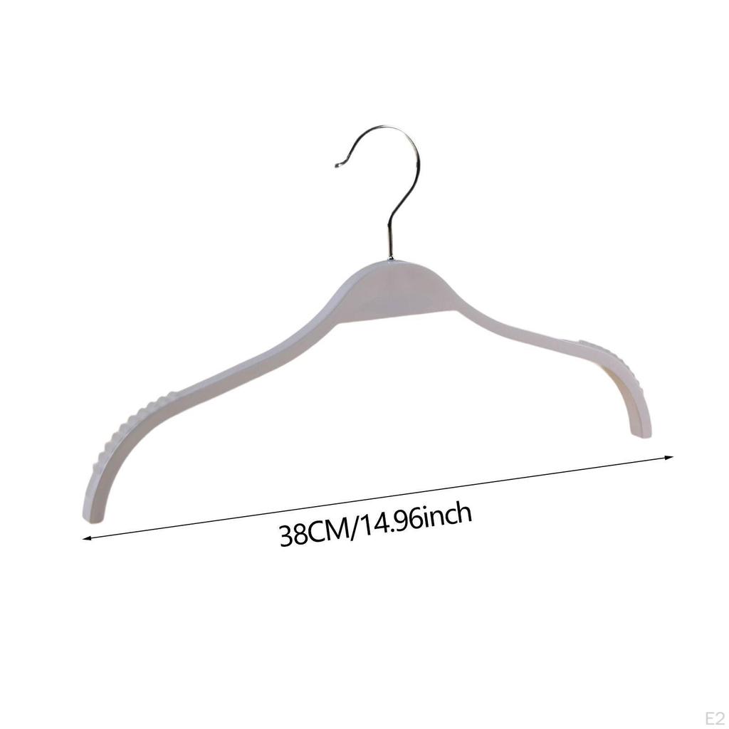 20 Pieces Clothes Hangers 15" Dry Wet for Pants Dress Shirts White