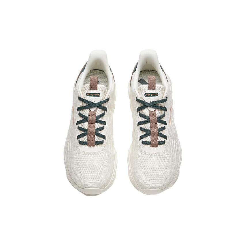 Anta Comfortable Low top Running Shoes Men's White Green 112145530R-3