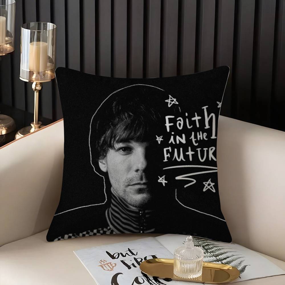Louis Singer Tomlinsons Pillow Case Home Dorm Chair Back Short Plush Double-sided Printing Office Nap Time Cushion Cover