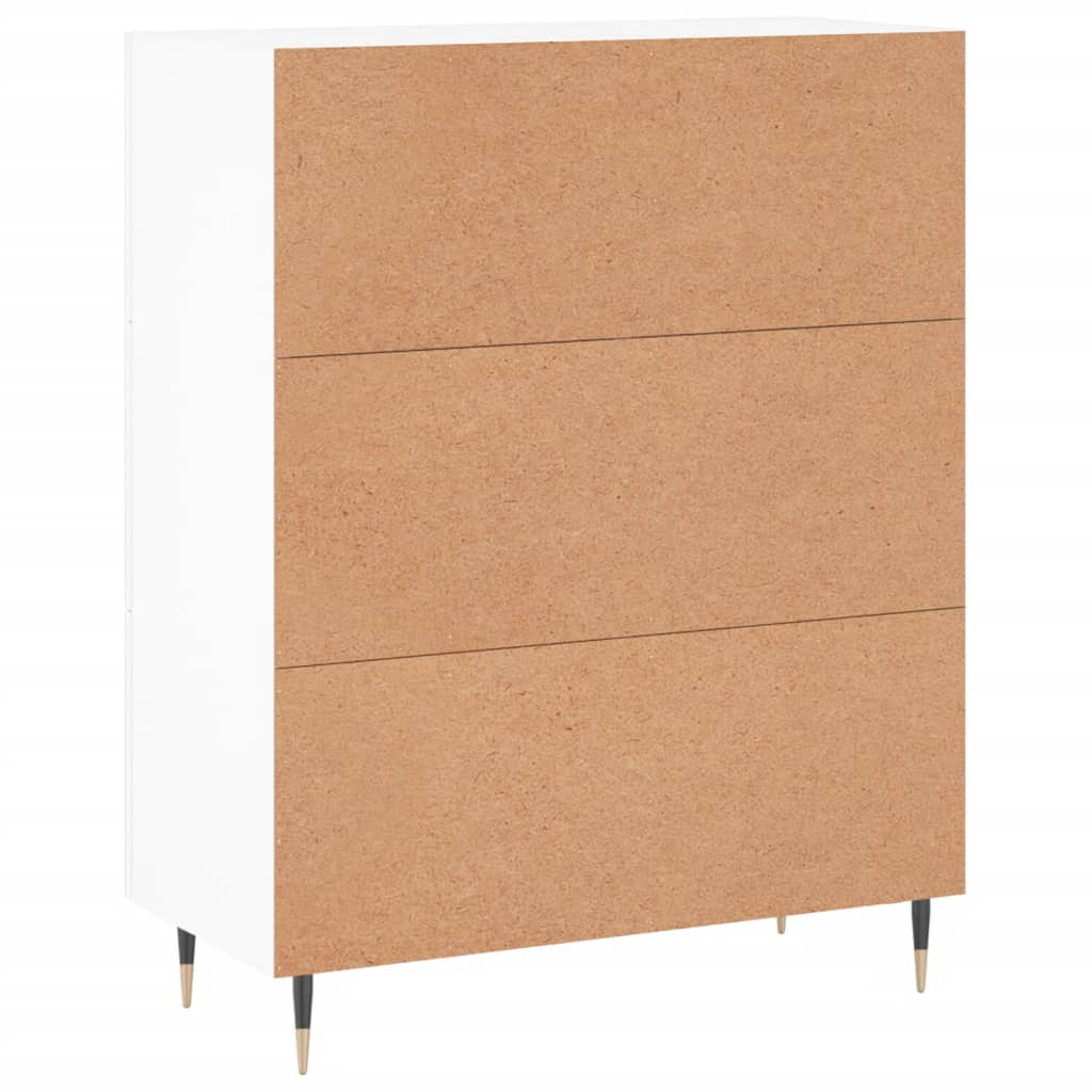 Vidaxl Cabinet, White, 69.5X34X90 Cm, Wood-Based Material