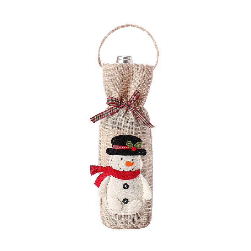 Wine Christmas Bag, Wine Bottle Gift Bag, Reusable Wine Bottle Covers For Xmas Christmas Wedding Birthday Holiday Party Decor