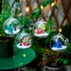Simple Glass Transparent Hanging Vase Creative 6/8/10/12/15cm Succulents Plant Ball Container Flower Pot Home Decoration