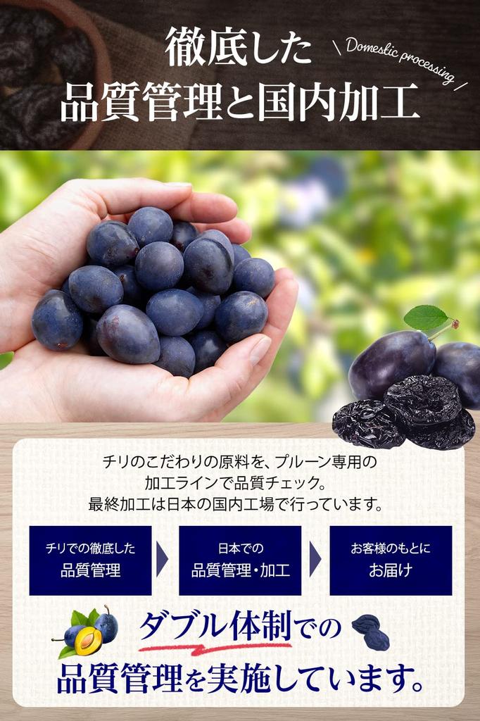 GHJ STORE Pitted Prunes Chilean Dried Sugar-Free No Additives 210g Domestic Packaging